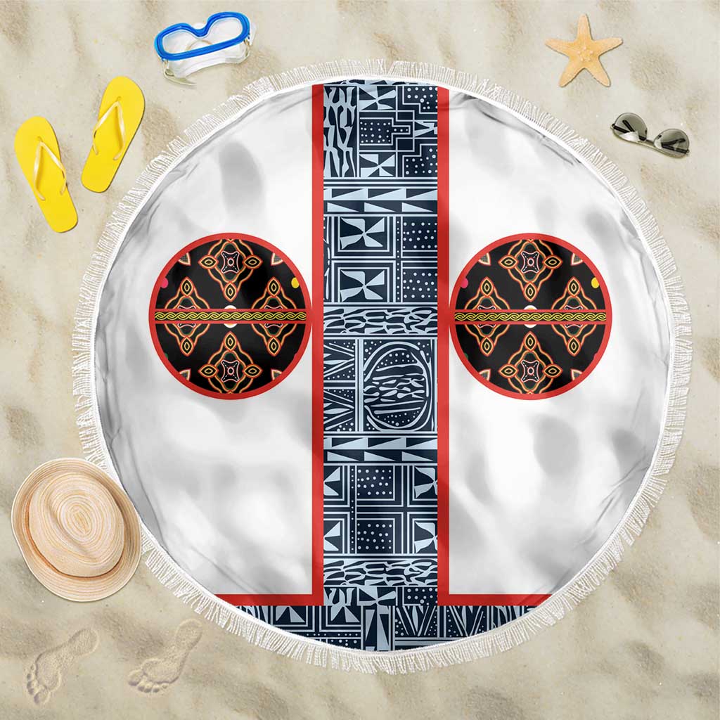 Cameroon Traditional Toghu Pattern Beach Blanket African Tribal Ndop ...