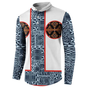 Cameroon Traditional Toghu Pattern Button Sweatshirt African Tribal Ndop Geometric Design