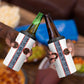 Cameroon Traditional Toghu Pattern 4 in 1 Can Cooler Tumbler African Tribal Ndop Geometric Design