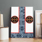 Cameroon Traditional Toghu Pattern Canvas Wall Art African Tribal Ndop Geometric Design