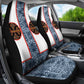 Cameroon Traditional Toghu Pattern Car Seat Cover African Tribal Ndop Geometric Design