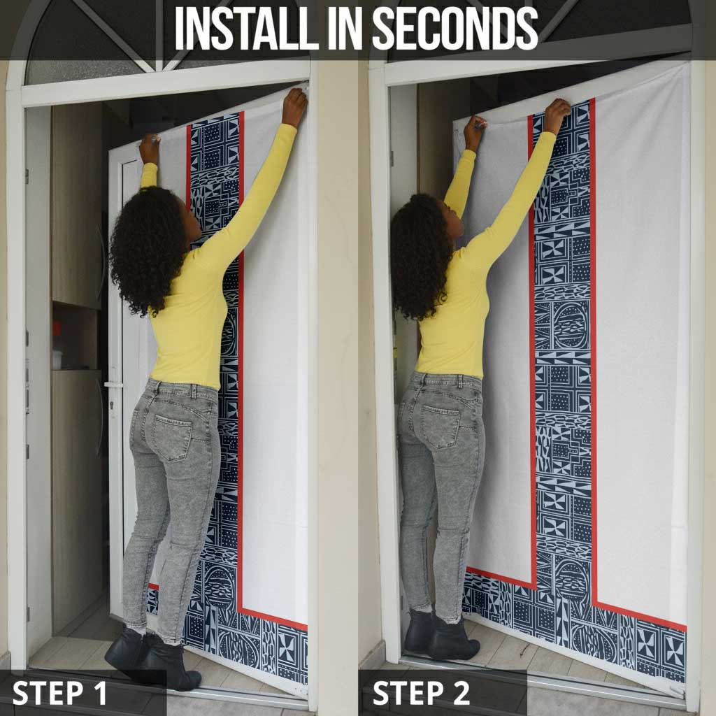Cameroon Traditional Toghu Pattern Door Cover African Tribal Ndop Geometric Design