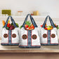 Cameroon Traditional Toghu Pattern Grocery Bag African Tribal Ndop Geometric Design