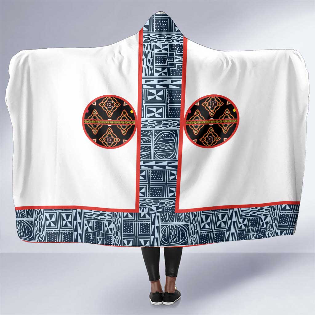 Cameroon Traditional Toghu Pattern Hooded Blanket African Tribal Ndop ...