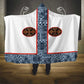 Cameroon Traditional Toghu Pattern Hooded Blanket African Tribal Ndop Geometric Design