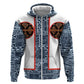 Cameroon Traditional Toghu Pattern Hoodie African Tribal Ndop Geometric Design