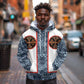 Cameroon Traditional Toghu Pattern Hoodie African Tribal Ndop Geometric Design