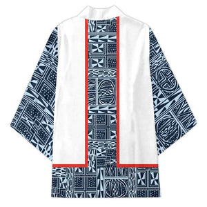 Cameroon Traditional Toghu Pattern Kimono African Tribal Ndop Geometric Design