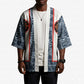 Cameroon Traditional Toghu Pattern Kimono African Tribal Ndop Geometric Design