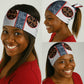 Cameroon Traditional Toghu Pattern Neck Gaiter African Tribal Ndop Geometric Design