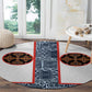 Cameroon Traditional Toghu Pattern Round Carpet African Tribal Ndop Geometric Design