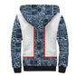 Cameroon Traditional Toghu Pattern Sherpa Hoodie African Tribal Ndop Geometric Design