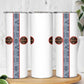 Cameroon Traditional Toghu Pattern Skinny Tumbler African Tribal Ndop Geometric Design