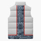 Cameroon Traditional Toghu Pattern Sleeveless Puffer Jacket African Tribal Ndop Geometric Design