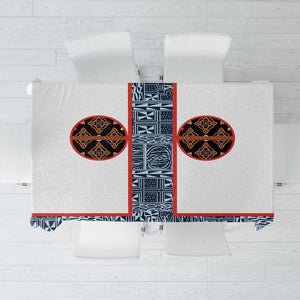Cameroon Traditional Toghu Pattern Tablecloth African Tribal Ndop Geometric Design