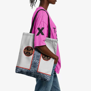 Cameroon Traditional Toghu Pattern Tote Bag African Tribal Ndop Geometric Design