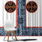 Cameroon Traditional Toghu Pattern Window Curtain African Tribal Ndop Geometric Design