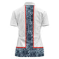 Cameroon Traditional Toghu Pattern Women Polo Shirt African Tribal Ndop Geometric Design
