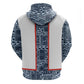 Cameroon Traditional Toghu Pattern Zip Hoodie African Tribal Ndop Geometric Design