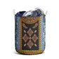 Cameroon Bamileke Toghu Pattern Laundry Basket Bamenda Royal Cultural Design