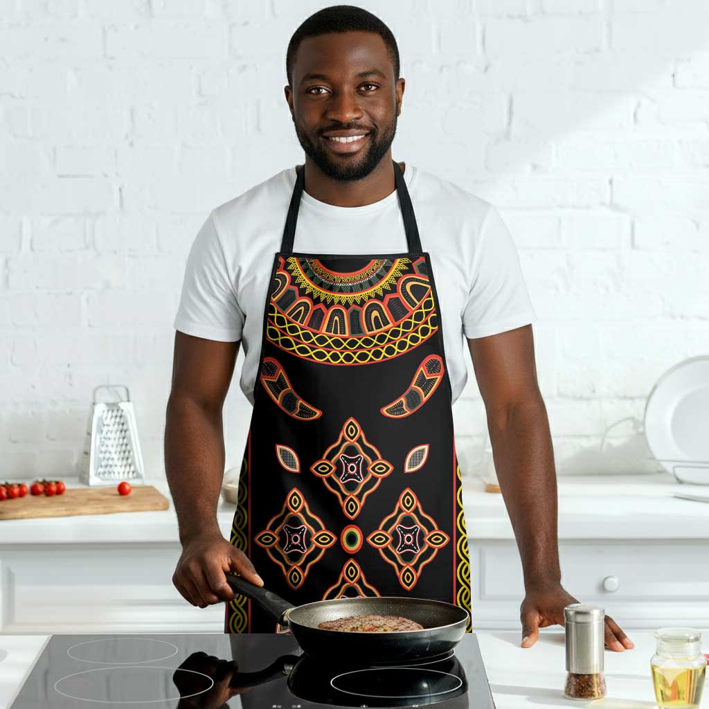 Cameroon Bamileke Toghu Pattern Apron Bamenda Royal Cultural Design