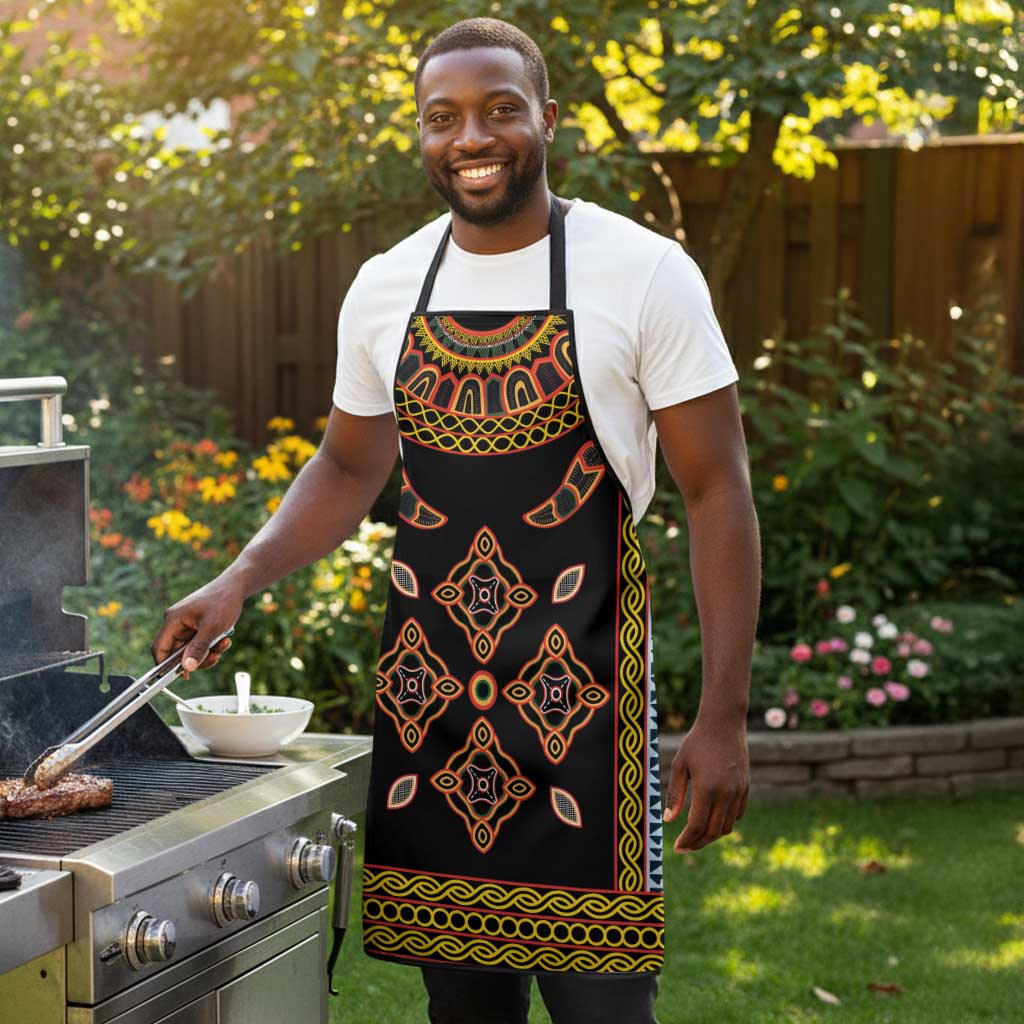 Cameroon Bamileke Toghu Pattern Apron Bamenda Royal Cultural Design