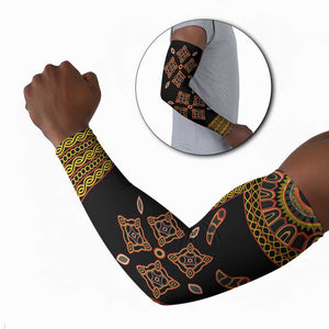 Cameroon Bamileke Toghu Pattern Arm Sleeves Bamenda Royal Cultural Design