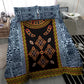Cameroon Bamileke Toghu Pattern Bedding Set Bamenda Royal Cultural Design