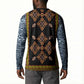 Cameroon Bamileke Toghu Pattern Button Sweatshirt Bamenda Royal Cultural Design