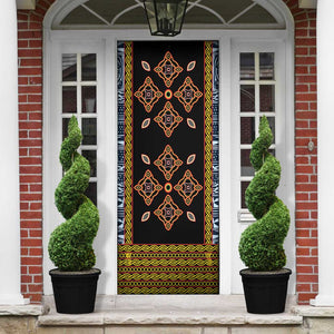 Cameroon Bamileke Toghu Pattern Door Cover Bamenda Royal Cultural Design