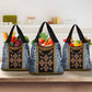 Cameroon Bamileke Toghu Pattern Grocery Bag Bamenda Royal Cultural Design