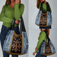 Cameroon Bamileke Toghu Pattern Grocery Bag Bamenda Royal Cultural Design