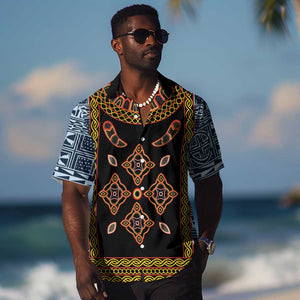 Cameroon Bamileke Toghu Pattern Hawaiian Shirt Bamenda Royal Cultural Design