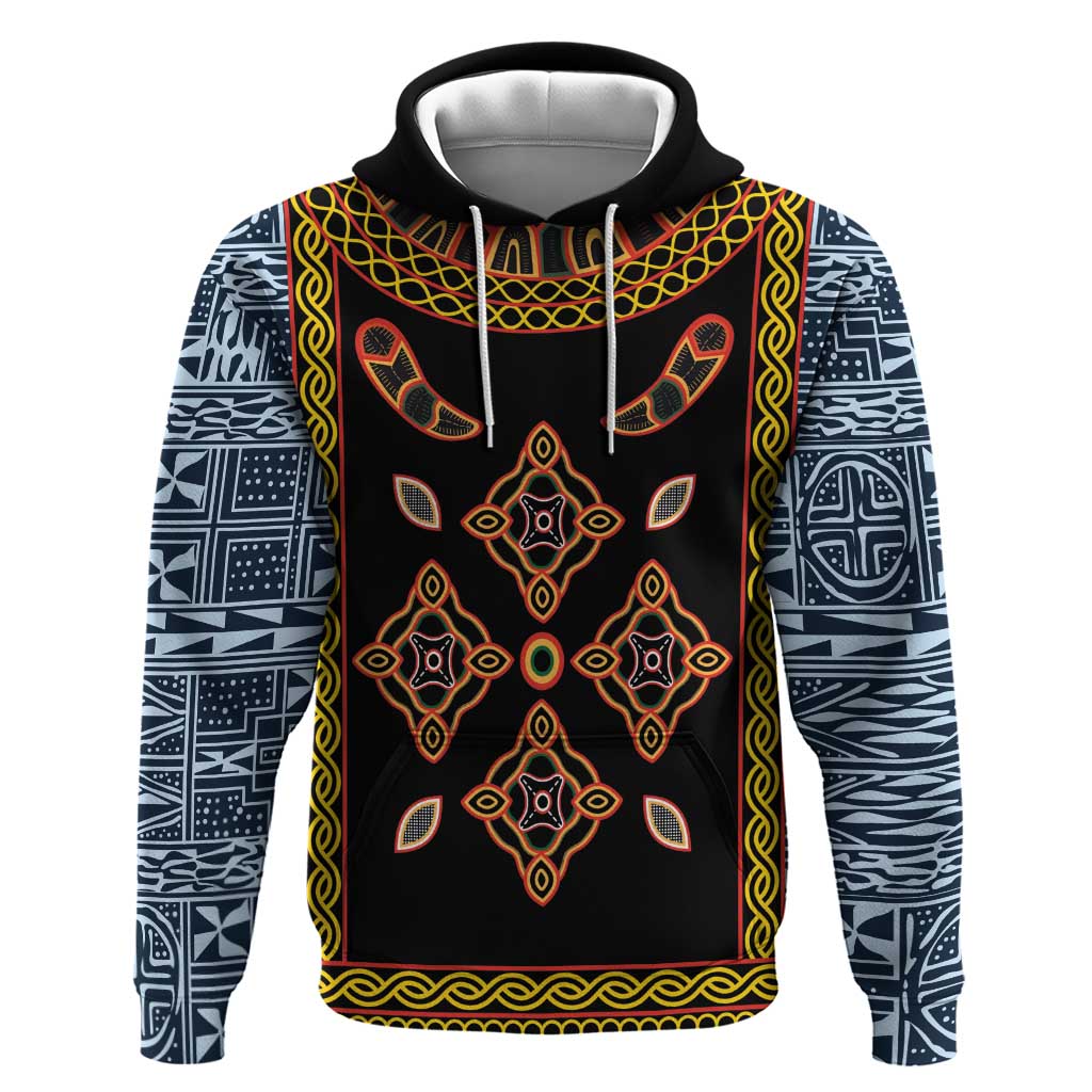 Cameroon Bamileke Toghu Pattern Hoodie Bamenda Royal Cultural Design