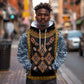Cameroon Bamileke Toghu Pattern Hoodie Bamenda Royal Cultural Design