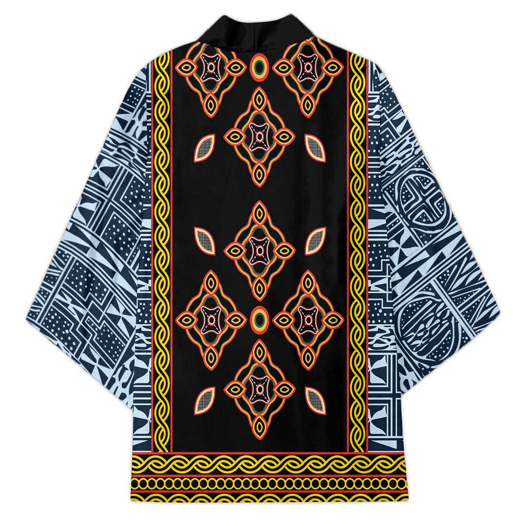 Cameroon Bamileke Toghu Pattern Kimono Bamenda Royal Cultural Design