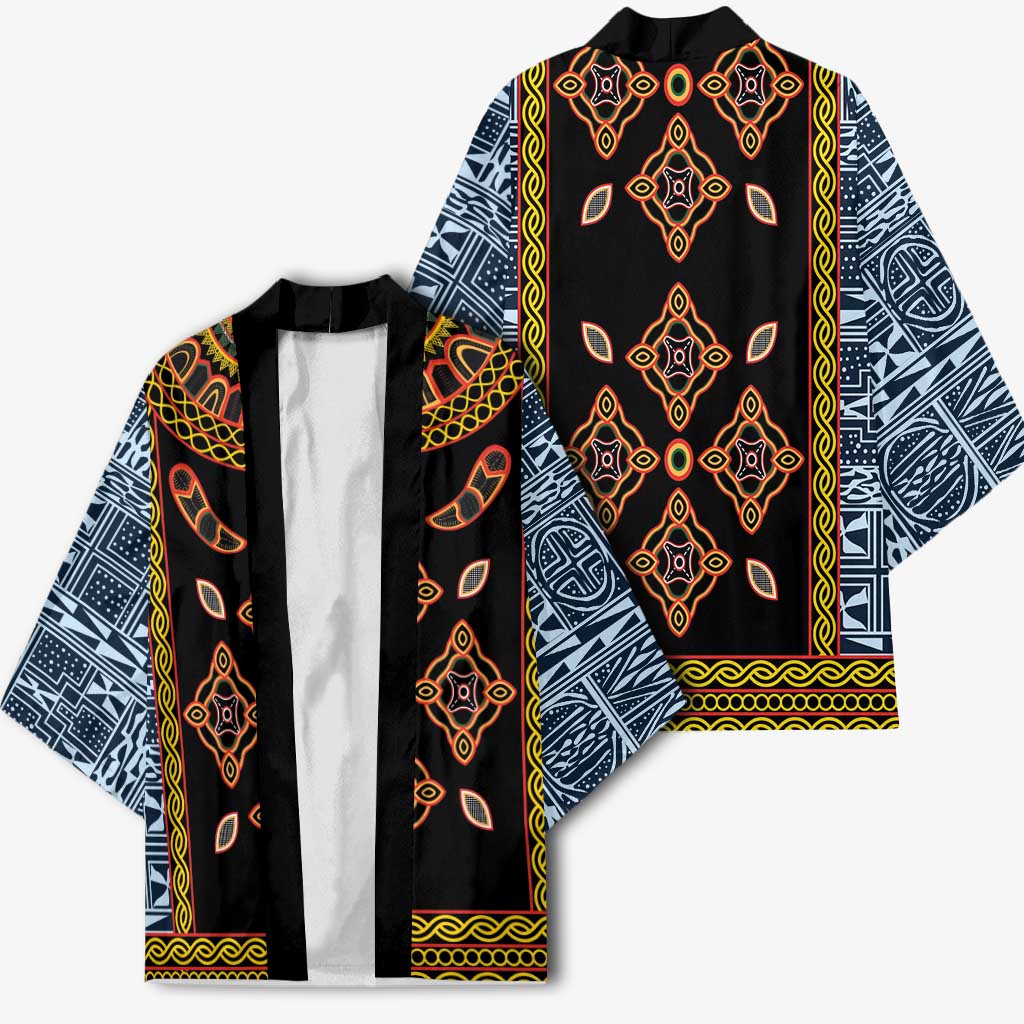 Cameroon Bamileke Toghu Pattern Kimono Bamenda Royal Cultural Design