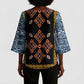 Cameroon Bamileke Toghu Pattern Kimono Sleeve Blouse Bamenda Royal Cultural Design