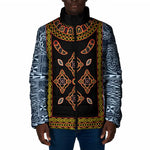 Cameroon Bamileke Toghu Pattern Padded Jacket Bamenda Royal Cultural Design