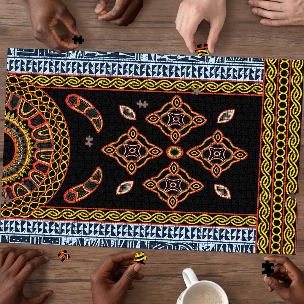 Cameroon Bamileke Toghu Pattern Puzzle Bamenda Royal Cultural Design