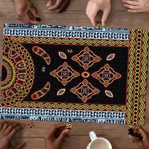 Cameroon Bamileke Toghu Pattern Puzzle Bamenda Royal Cultural Design