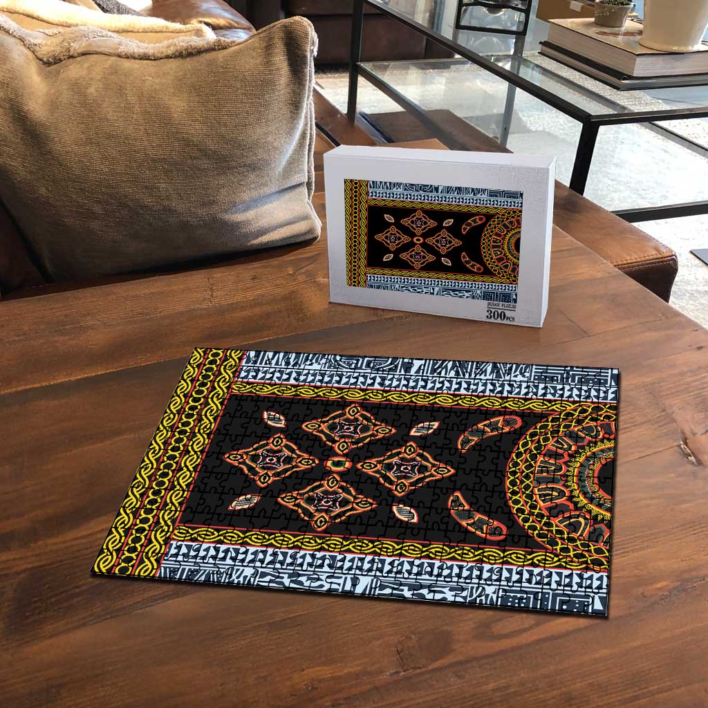 Cameroon Bamileke Toghu Pattern Puzzle Bamenda Royal Cultural Design