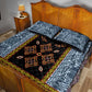 Cameroon Bamileke Toghu Pattern Quilt Bed Set Bamenda Royal Cultural Design