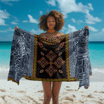 Cameroon Bamileke Toghu Pattern Sarong Bamenda Royal Cultural Design