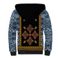 Cameroon Bamileke Toghu Pattern Sherpa Hoodie Bamenda Royal Cultural Design