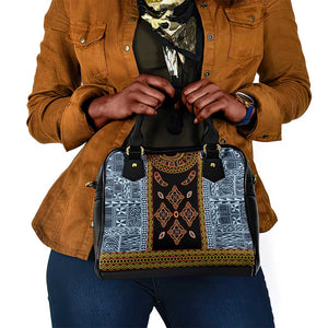 Cameroon Bamileke Toghu Pattern Shoulder Handbag Bamenda Royal Cultural Design