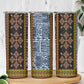 Cameroon Bamileke Toghu Pattern Skinny Tumbler Bamenda Royal Cultural Design
