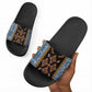 Cameroon Bamileke Toghu Pattern Slide Sandals Bamenda Royal Cultural Design