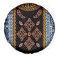 Cameroon Bamileke Toghu Pattern Spare Tire Cover Bamenda Royal Cultural Design