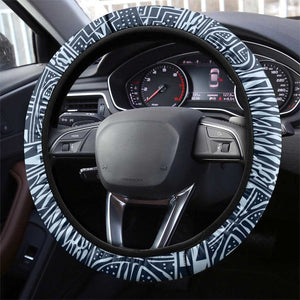 Cameroon Bamileke Toghu Pattern Steering Wheel Cover Bamenda Royal Cultural Design